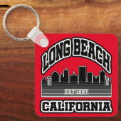ロングビーチ,カリフォルニア キーホルダー (正面)