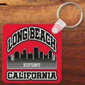 ロングビーチ,カリフォルニア キーホルダー (裏面)