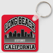 ロングビーチ,カリフォルニア キーホルダー (裏面)