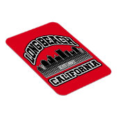 ロングビーチ，カリフォルニア マグネット (右側)