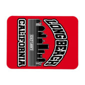 ロングビーチ，カリフォルニア マグネット (横)