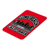 ロングビーチ，カリフォルニア マグネット (左側)