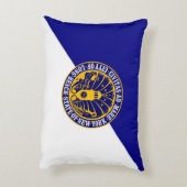 ロングビーチ、ニューヨーク州旗 アクセントクッション (裏面(縦))