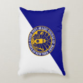 ロングビーチ、ニューヨーク州旗 アクセントクッション (正面(垂直))