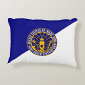 ロングビーチ、ニューヨーク州旗 アクセントクッション (裏面)
