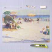 ロングビーチ(ニューヨーク州) (by E.H. Potthast) 薄葉紙 (クラフト)