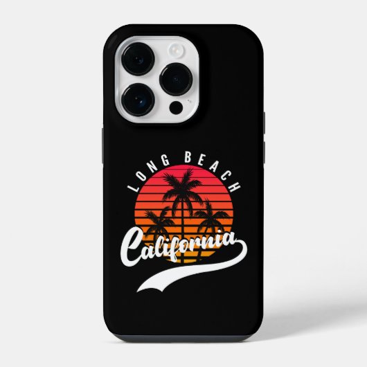 ロングビーチ レトロ Case-Mate iPhone 14 Pro カバー (裏面)
