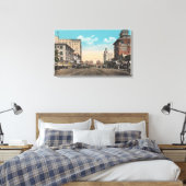 ロングビーチ, CA -海ブールバードビュー キャンバスプリント (インサイチュ (寝室))