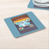 ロングビーチ、WashingtonTravel スクエアペーパーコースター (アングル)