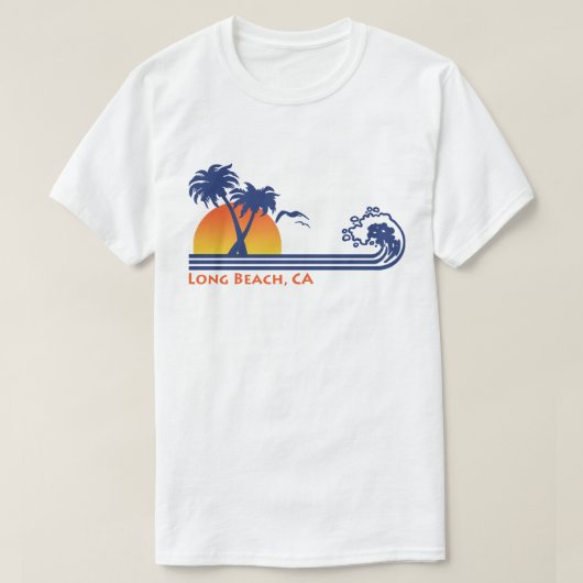 ロングビーチCA Tシャツ (デザイン正面)