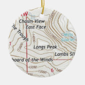 ロングピークコロラドフォーティナー セラミックオーナメント (正面)