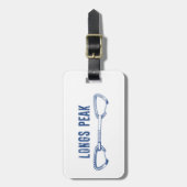 ロングピークコロラド登山クイックドロー ラゲッジタグ (正面縦)