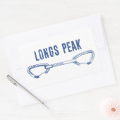 ロングピークコロラド登山クイックドロー 長方形シール (封筒)