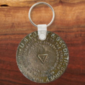 ロングピークコロラドFourteener Benchmark キーホルダー (正面)