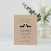 ロングフォールドダッシュント結婚式招待状 招待状 (スタンド正面)