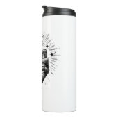 ロングブラック爪、 ネイル&クリスタルエネルギー魔法ヴィンテージ タンブラー (回転右)