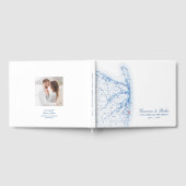 ロングブランチニュージャージーマップエレガントウェディング ゲストブック (全面)