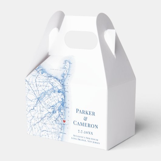 ロングブランチニュージャージー結婚ズの地図エレガント フェイバーボックス (正面サイド)