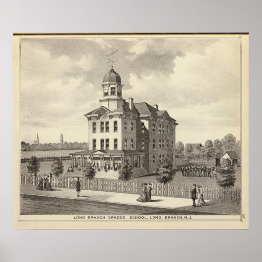 ロングブランチ採点学校、ロングブランチNJ ポスター (正面)