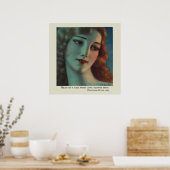 ロングブロンド髪の少女by Wladyslaw Benda ポスター (キッチン)