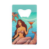 ロングヘアのマーティーニMermaid Thunder_Cove クレジットカード栓抜き (裏面)