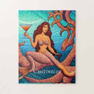 ロングヘアのマーティーニMermaid Thunder_Cove ジグソーパズル