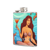 ロングヘアのマーティーニMermaid Thunder_Cove フラスク (左)