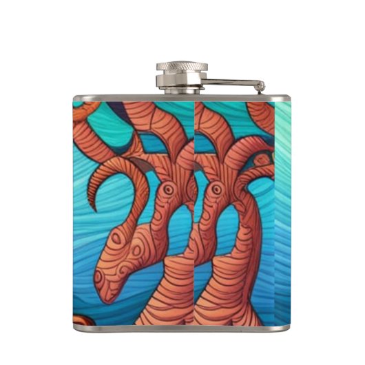 ロングヘアのマーティーニMermaid Thunder_Cove フラスク (裏面)