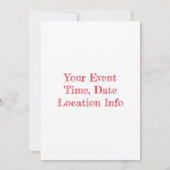 ロングヘアのマーティーニMermaid Thunder_Cove 招待状 (裏面)