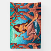 ロングヘアのマーティーニMermaid Thunder_Cove 横断幕 (縦)