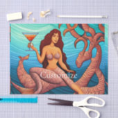 ロングヘアのマーティーニMermaid Thunder_Cove 薄葉紙 (クラフト)