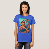 ロングヘアのマーティーニMermaid Thunder_Cove Tシャツ (正面フル)