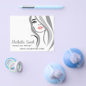 ロングヘアの美容師 メイクアップアーティスト ブランディング チラシ (シングル)