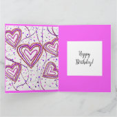 ロングヘアの赤いドキシ― カード (内部)