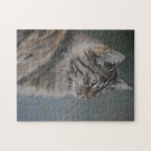 ロングヘアキャットアート再生パズル ジグソーパズル (横)