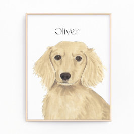 ロングヘアクリームダシュンドアート フォトプリント           