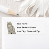 ロングヘアタブビーキャット ラベル (インサイチュ)