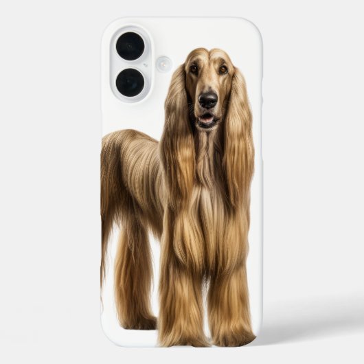 ロングヘアタン大アフガンハウンド犬 Case-Mate iPhoneケース (裏面)