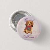 ロングヘアダシュントハートママ 缶バッジ (正面&裏面)