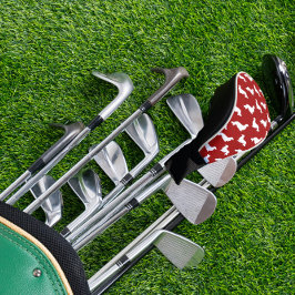 ロングヘアダシュント愛するゴルファー軽い青の贈り物 ゴルフヘッドカバー