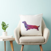 ロングヘアダシュントgeoシルエットパープル クッション (椅子)