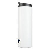 ロングヘアダックスシャンドシルエット黒水色 タンブラー (回転右)