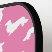 ロングヘアダックスシュント愛するピックボールピンク ピックルボールラケット (左詳細)