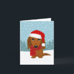 ロングヘアダックスシュントSanta Wienerドッグクリスマス シーズンカード<br><div class="desc">この愛らしいクリスマスカードは長毛のダシュント愛好家に最適！サンタ帽をかぶったフェスティバルと愛らしい飼い犬の手描きのイメージは、休日のよくはしゃぐ精神を捉えている。あなたカスタマイズの考え深い気持ちと内部は今季あなたのリストの誰にでも喜びを広げる救済ことができる。獣医素晴らしやドッグウォーカー、ペットシッターなど、クライアントや彼らのポチに送信する大切ために。この明るい祝カードは、どの受け手の顔にスマイルを置くダックシュントの品種の魅力。</div>