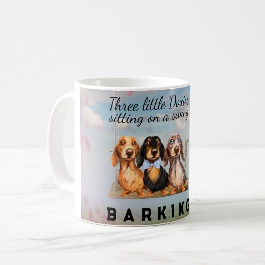 ロングヘアダックススウィングマグ コーヒーマグカップ (正面左)