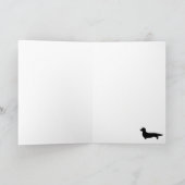 ロングヘアダッチシュントのパターンのグリーティングカード カード (内部)