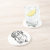 ロングヘアダッチシュント恋人ギフトドキシーママパパかわいい コースター (側面)