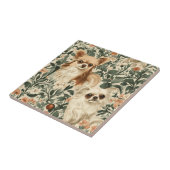 ロングヘアチワハスウィリアムモリススタイルフローラ タイル (側面)