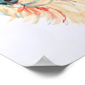 ロングヘアチワホアアポップ・アートのート ポスター (角)