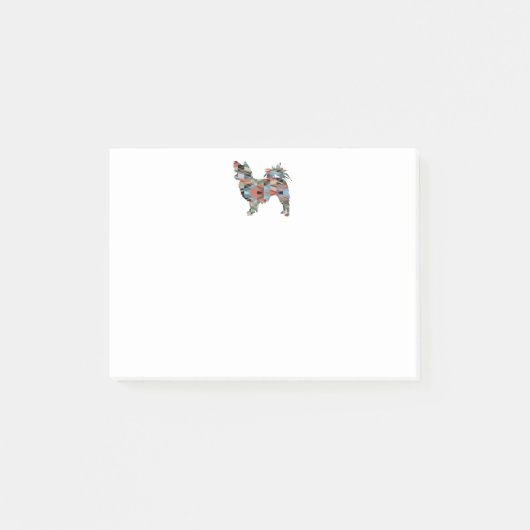 ロングヘアチワホアジオシルエットプレイド ポストイット (正面)